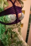 Kaguraさん胸の飾り縄緊縛写真